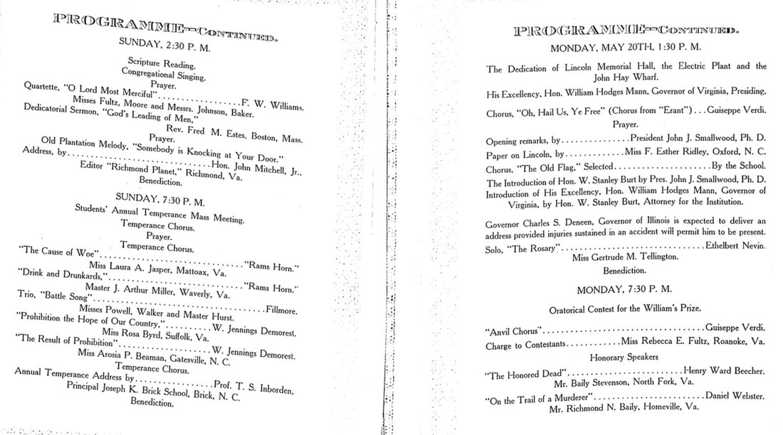 Programme, Sunday 2:30 – Monday 1:30
